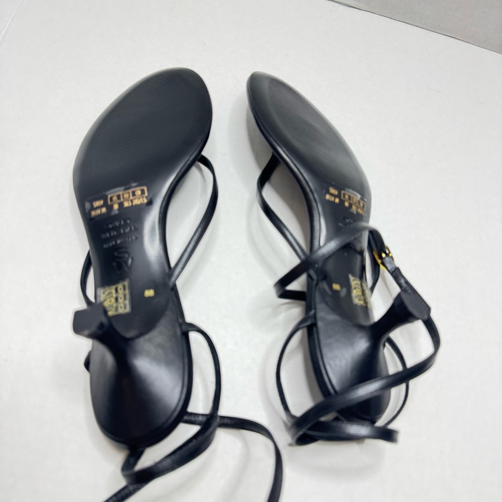 Stuart Weitzman Jimena Black Strappy Sandals - Picture 7 of 11